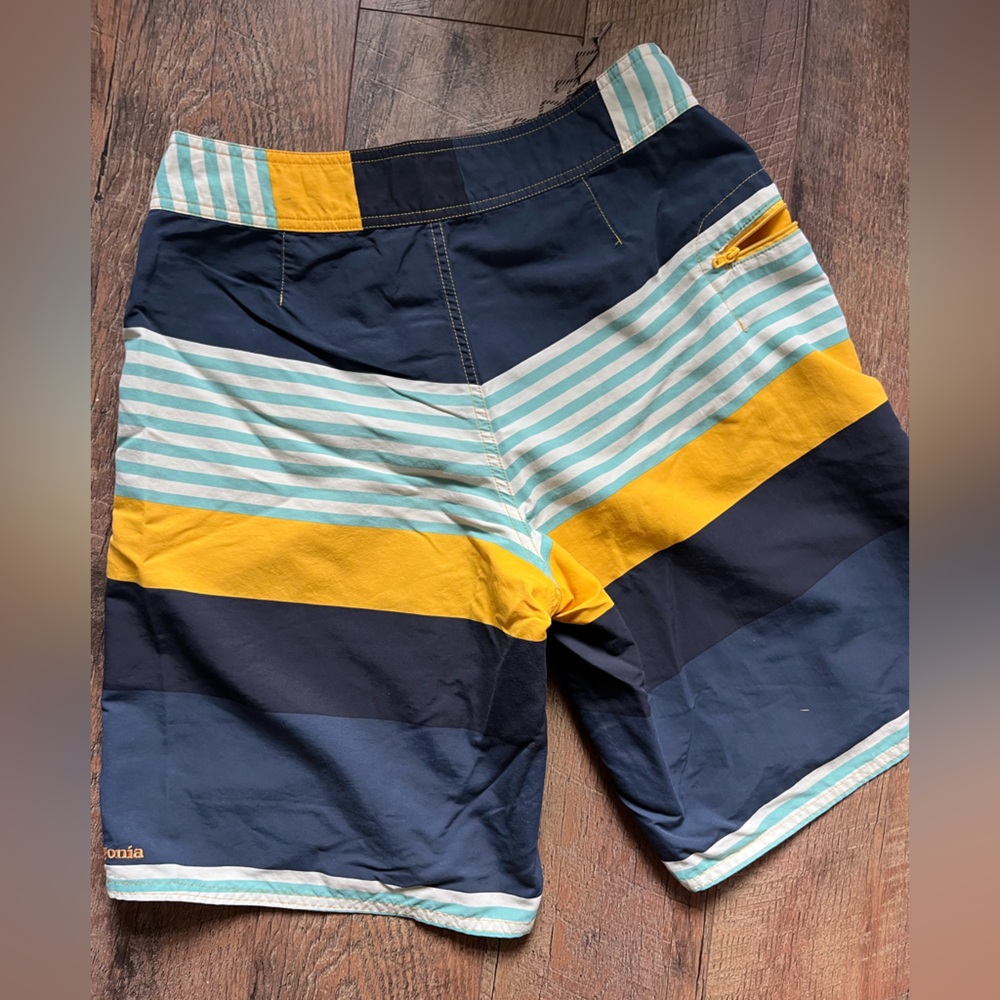 Patagonia wavefarer striped swim‎ trunks board shorts men’s size 30 - Picture 7 of 13